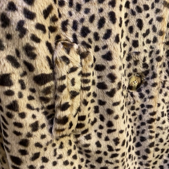 Lucky Brand faux fur cheetah coat - Picture 5 of 6
